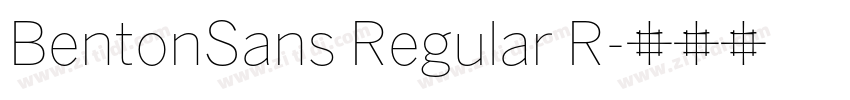 BentonSans Regular R字体转换